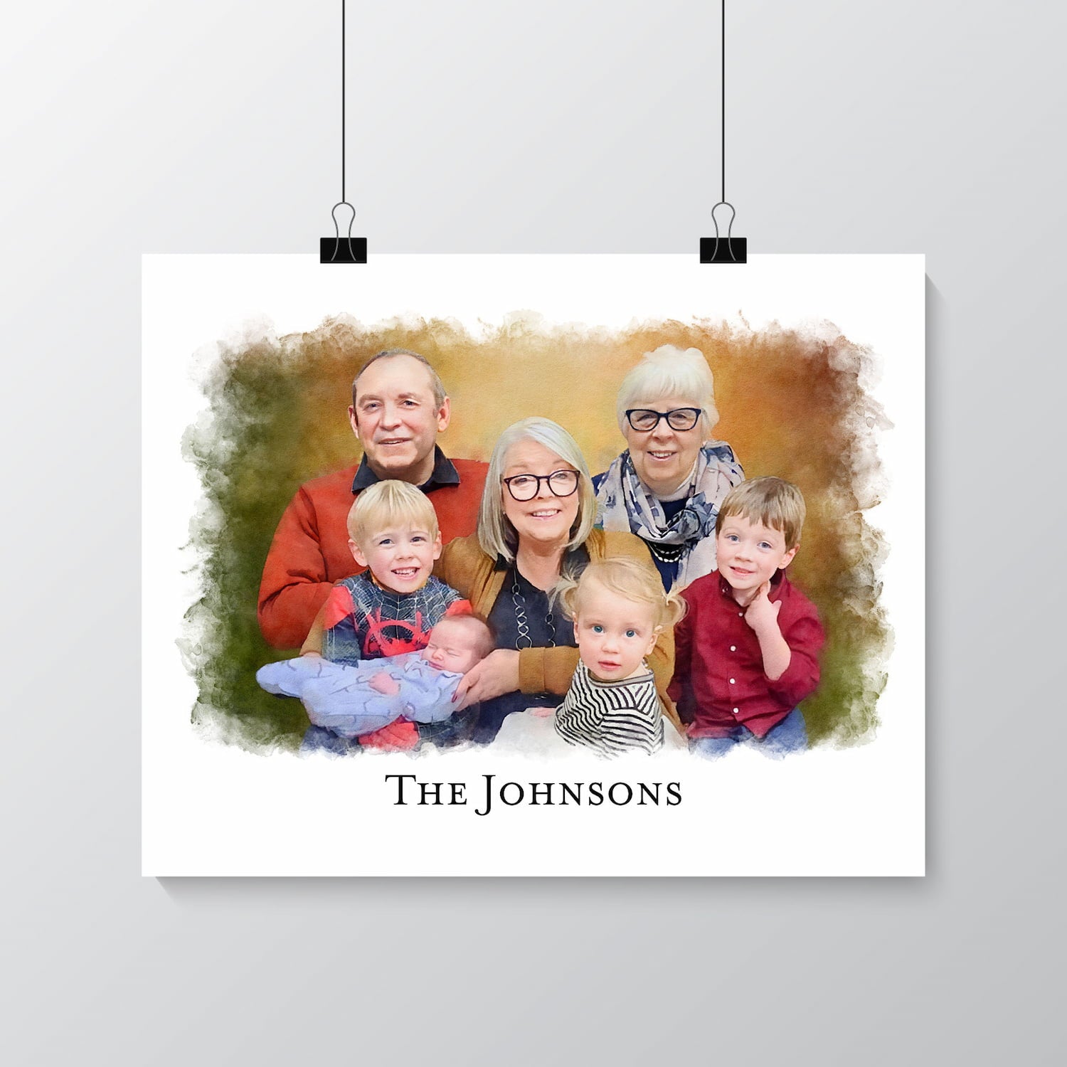 Custom Family Photo Portrait